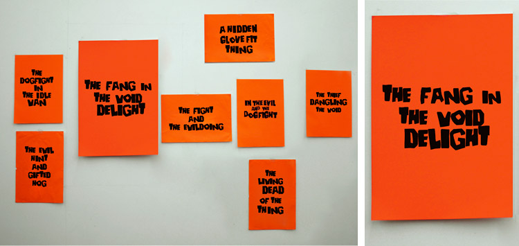 anagrames sur posters fluo